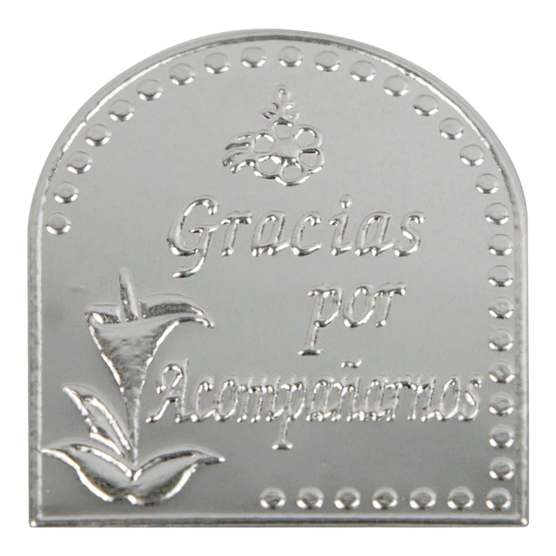 Art.3707 Repujado Boda 50x40mm aprox 6pz