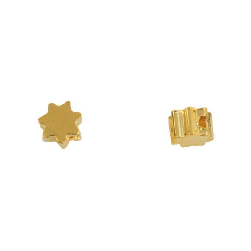 Art.3664 Cuentas De Metal Flor 4mm 50pz