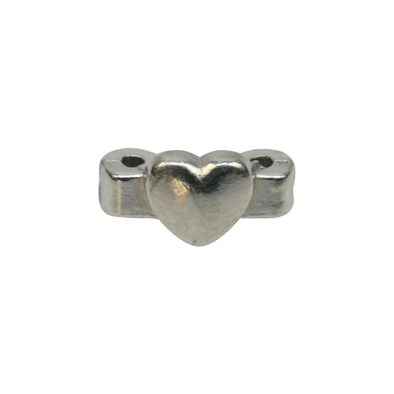 Art.3425 Cuenta Corazón Para 2 Hilos 12mm 25pz