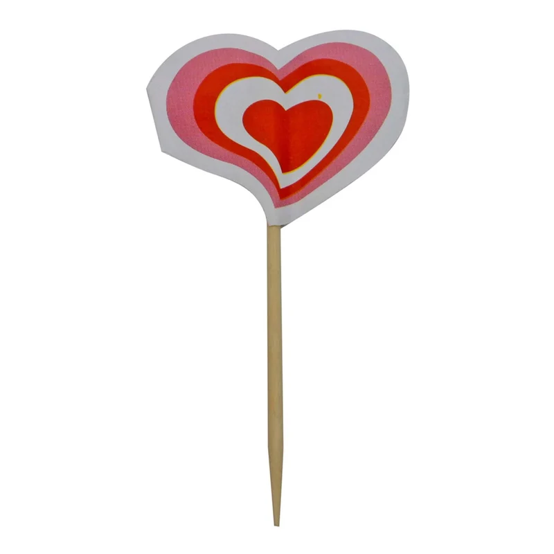 Art.3294 Palillo Botanero Corazón 70mm 12pz
