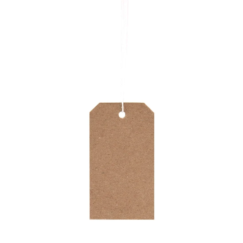Art.3055 Etiqueta Con Hilo Natural 8.4cm 18pz