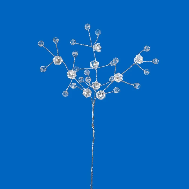 Art.2991 Ramito Alambre Con Flor X6 Flores 17cm 1pz