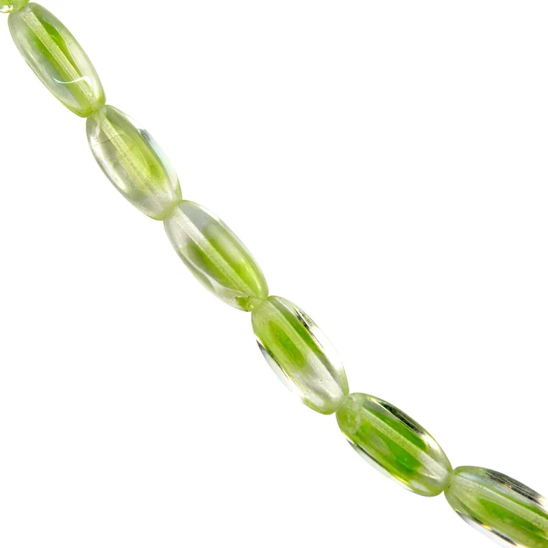Art.296 Cristal Dd Redondo Pp 8559 16x8mm Hilo 15cm (aprox 9pz)