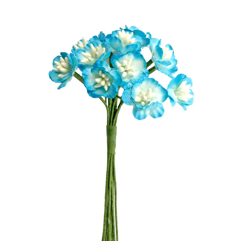 Art.2953 Ramito X8 Flor Papel Con Pistilo 11cm 1pz