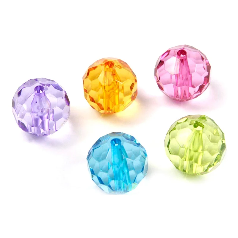 Art.2943 Cuenta Redonda Facetada 24mm 5pz