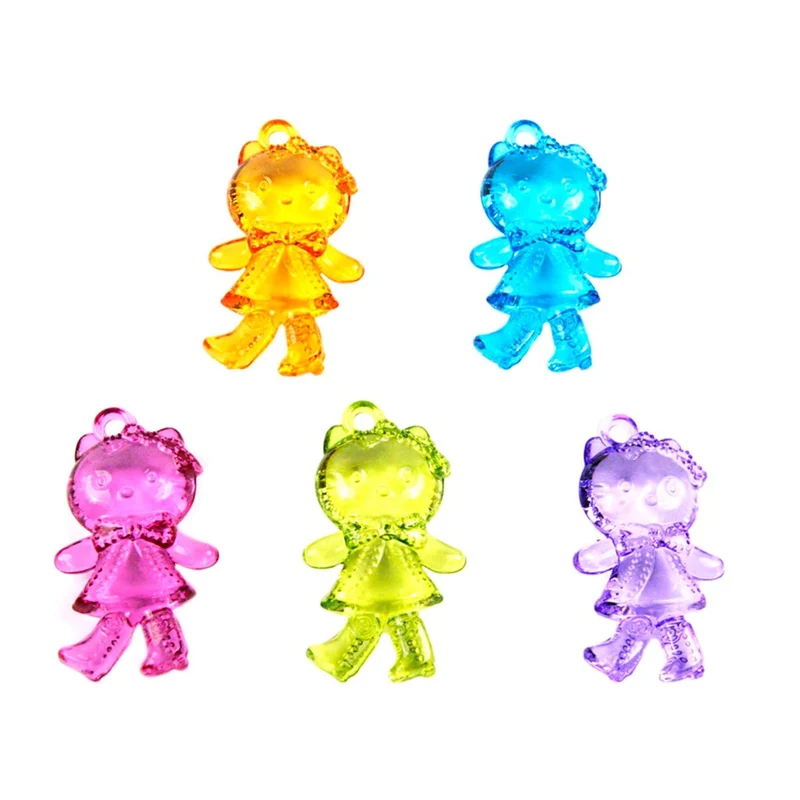 Art.2887 Cuenta Kitty Acrílica 49mm 5pz