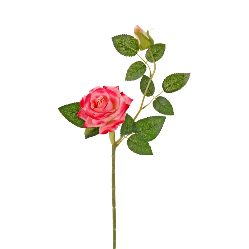 Art.2821 Vara Fina Rosa Con Botón 57.5cm 1pz