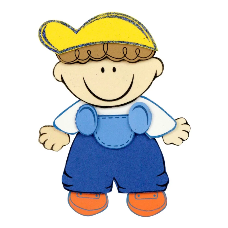 Art.2576 Niño Fomi Con Overol 19cm 1pz