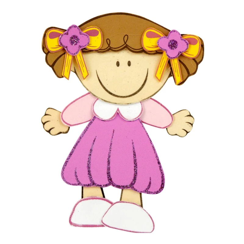 Art.2570 Niña Fomi Vestido Rosa 20cm 1pz