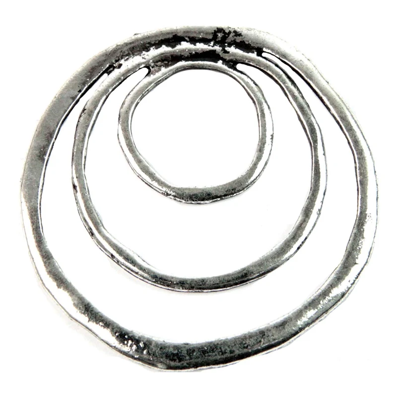 Art.2565 Adorno Espiral Círculo Metálico 50mm 2pz