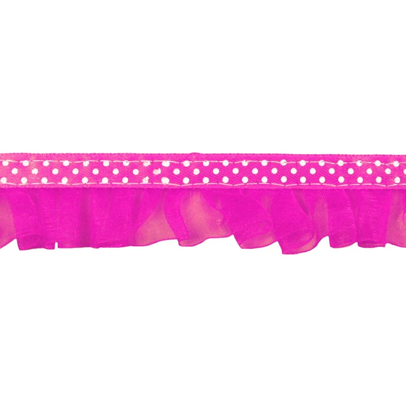 Art.2480 Organza Plisada Con Puntos 2.5cm 5m