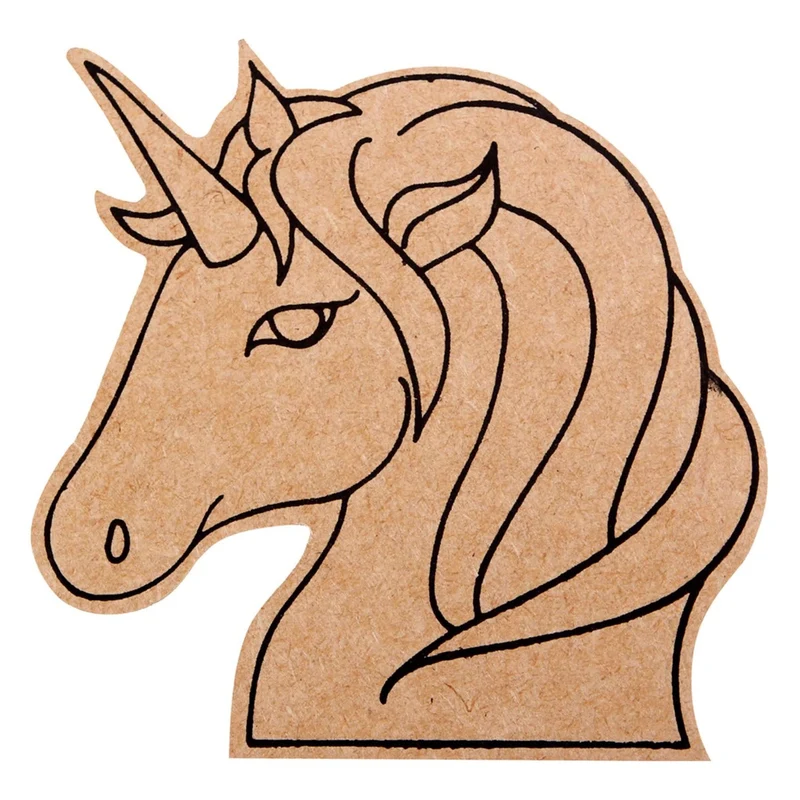 Art.2339 Contorno Cara Unicornio 13x13cm 1pz