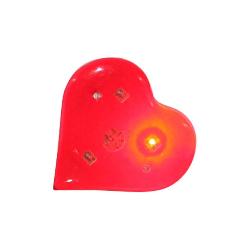 Art.2239 Broche Corazón Con Luz 25x26mm 6pz