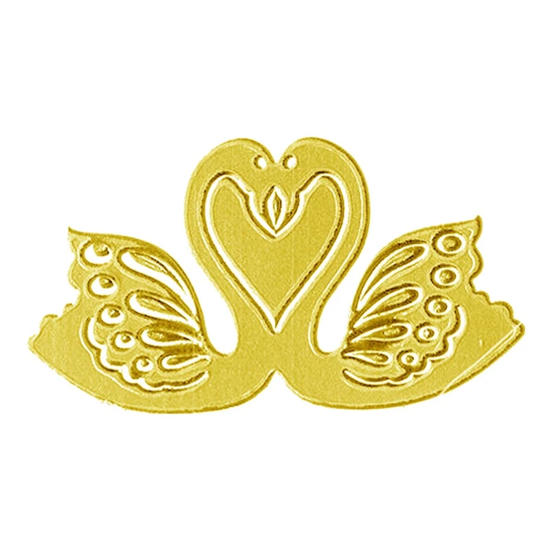 Art.2207 Figura Cisnes Con Adhesivo 4x2.2cm 12pz