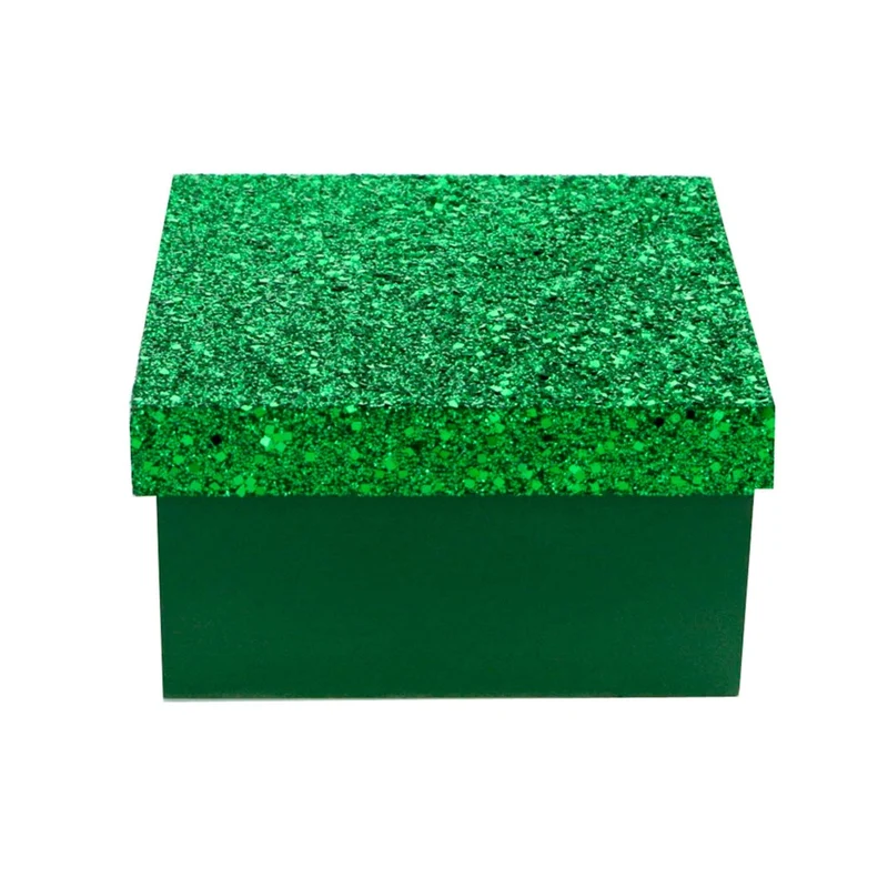 Art.2068 Caja Madera Mediana Tapa Con Diamantina 15cm 1pz