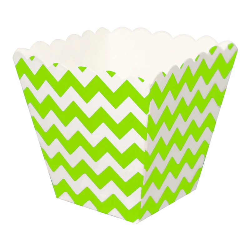 Art.1822 Caja Para Palomitas Chevron 6cm 9pz