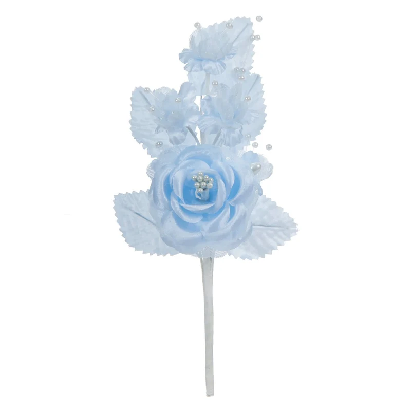 Art.171 Ramito Cv Rosa Con Perlas 20cm 1pz