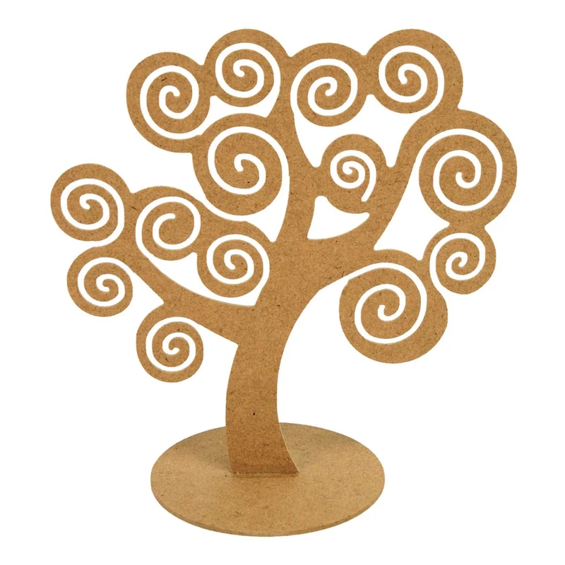 Art.1648 Árbol Espirales De Madera 24x24cm 1pz