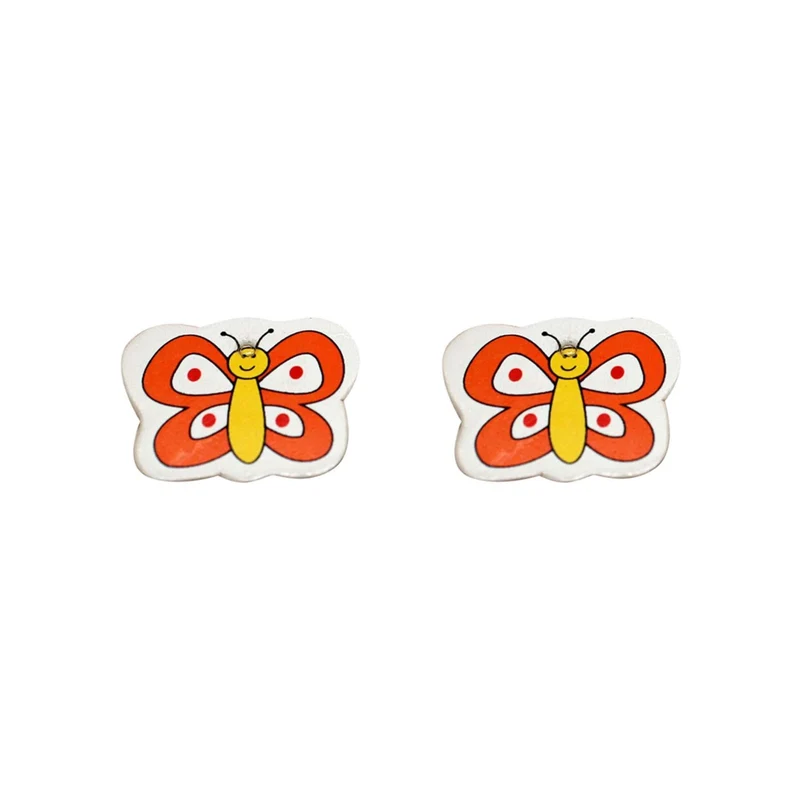 Art.1591 Mariposa Chica Con Perforación 2.3x2.8cm 4pz