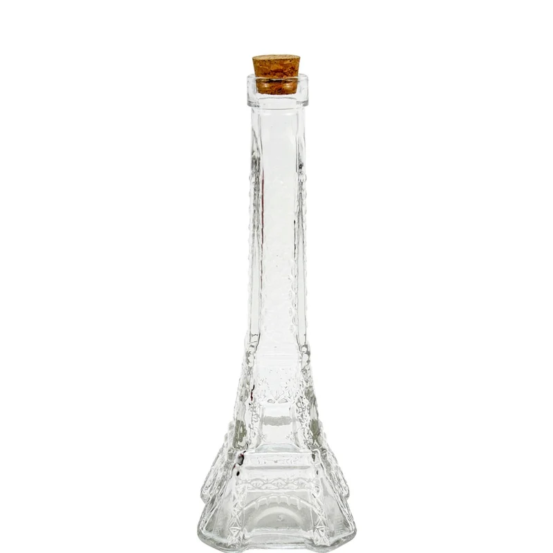 Art.1355 Frasco Torre Eiffel Con Corcho 24x8.3cm 1pz
