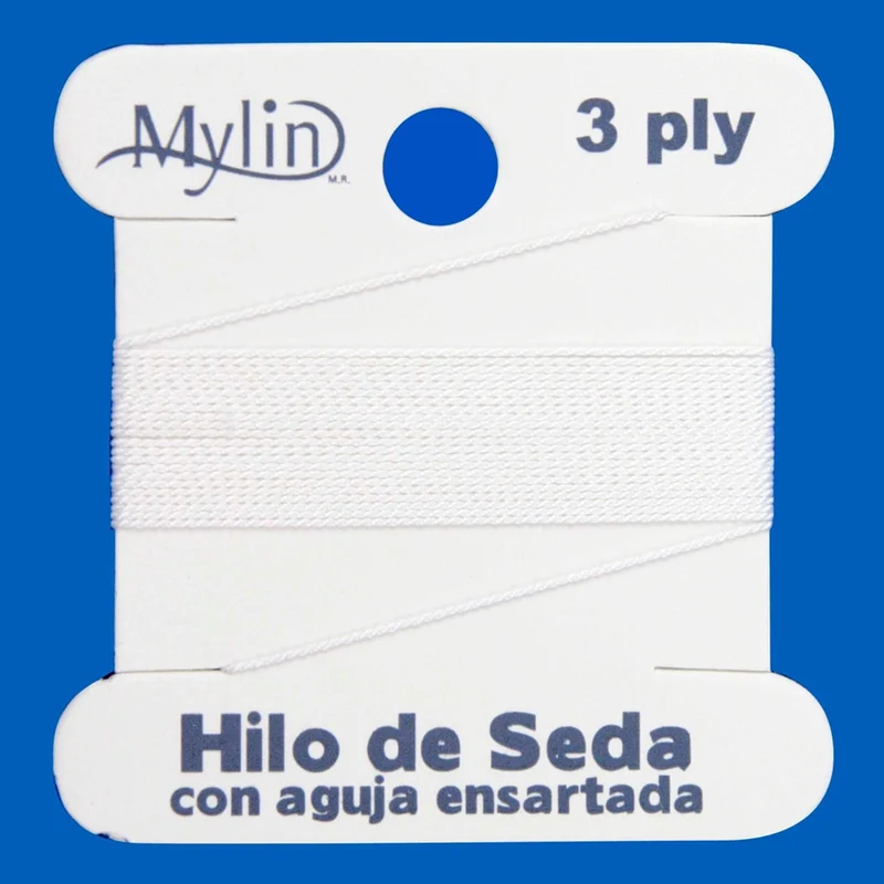 Art.1305 Hilo De Seda Con Aguja .4mm 3 Pl 2m