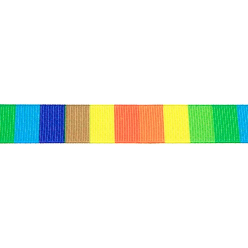 Art.1233 Listón Popotillo Arcoiris 16mm 10m
