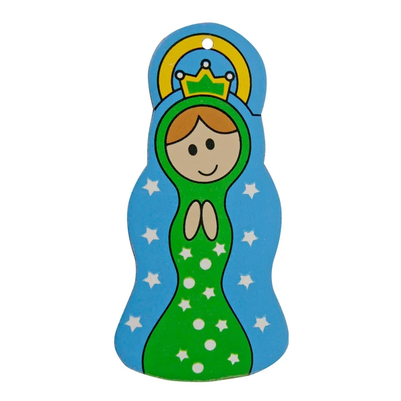 Art.1166 Virgen Con Alo 7cm 1pz