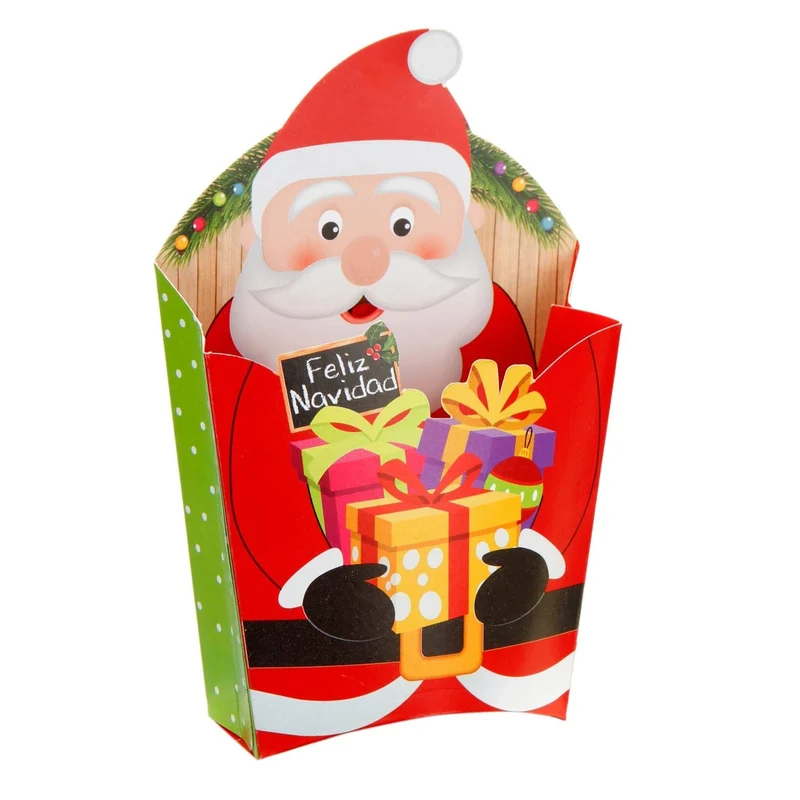Art.1149 Caja Papas Santa 12.5x9.5cm 6pz