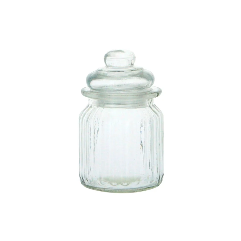 Art.11404 Frasco Con Tapa aprox 270ml 12.5x8cm 1pz