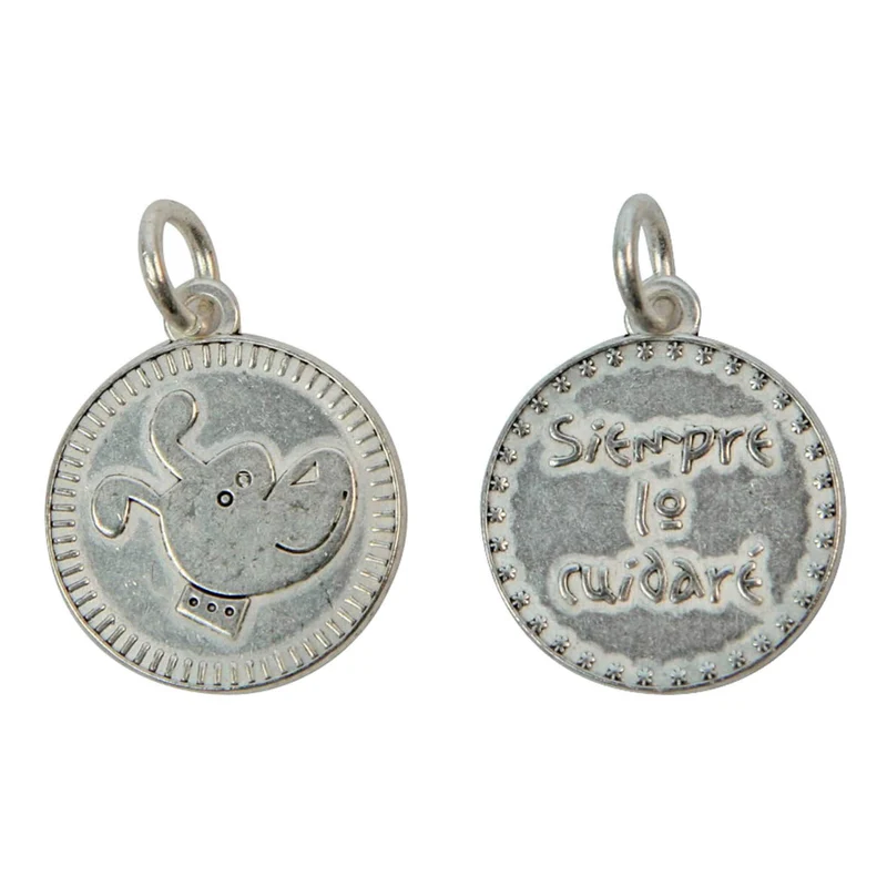Art.10630 Medallas Vida Mediano Plata 23mm 3pz