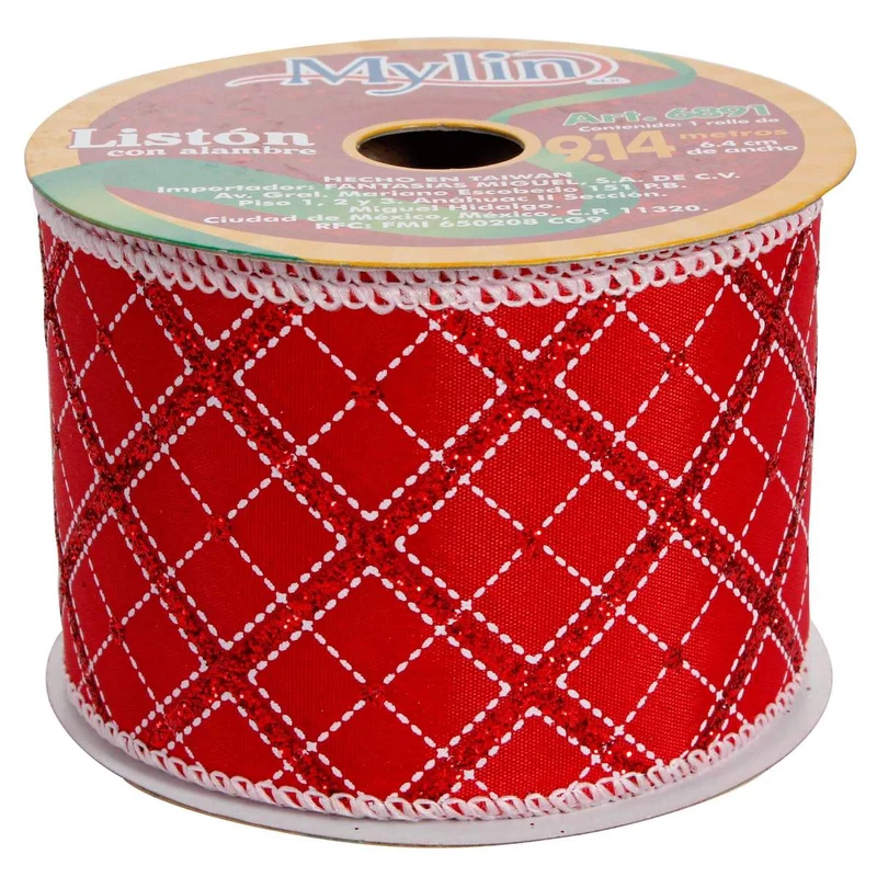 Art.6891 Listón Rombo 6.4cm 9.14m