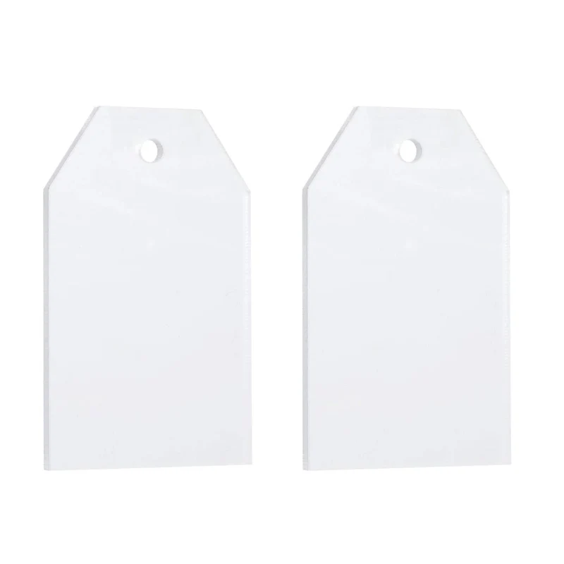 Art.6605 Tag Acrílico 5.5x3.5cm 2pz