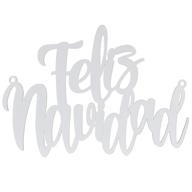 Art.5305 Feliz Navidad Clásico Blanco 35x50cm 1pz