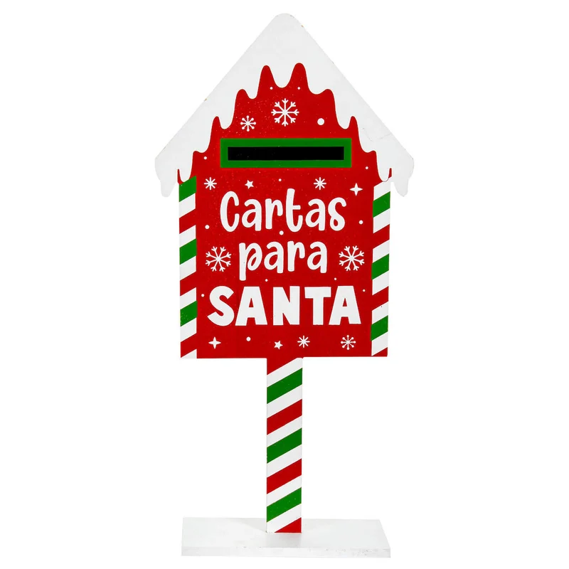 Art.5302 Buzón Navideño Con Base Grande 50x24x9cm 1pz