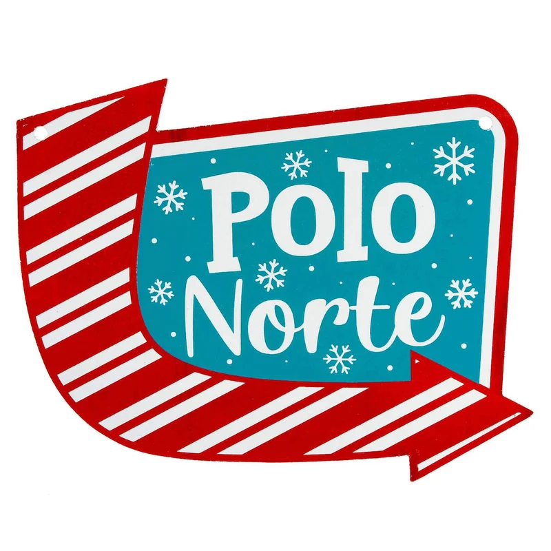 Art.5225 Letrero Polo Norte Color 24x30cm 1pz