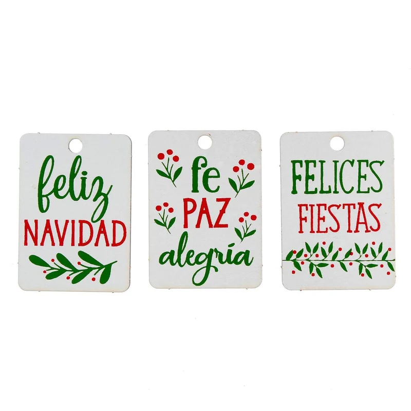 Art.5105 Tarjetas Navideñas Color 7x5cm 3pz