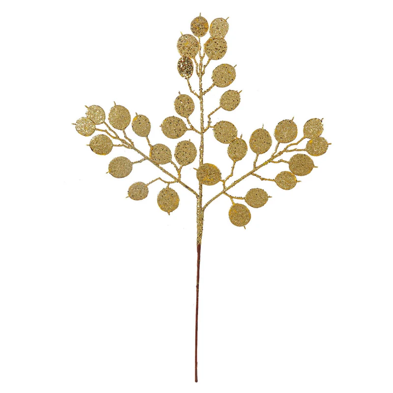 Art.4741 Vara Hojas Redondas Diamantadas 50cm (Aprox) 1pz