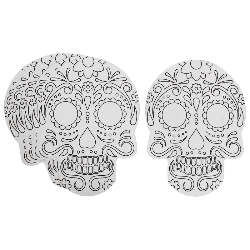 Art.5997 Adorno Para Pintar Muertos 20x15cm 6pz