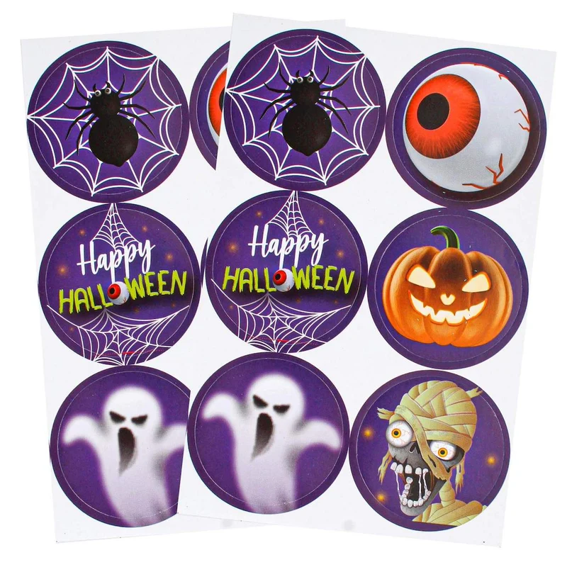 Art.5976 Calcomanía Halloween 4.5x4.5cm 12pz