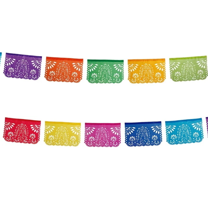 Art.5889 Guía De Papel Picado Virgen 22x34cm 4m