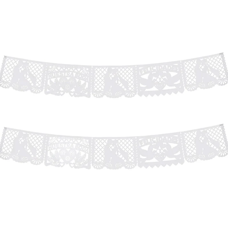 Art.5878 Guía De Papel Picado Boda 32.5x47cm 4m
