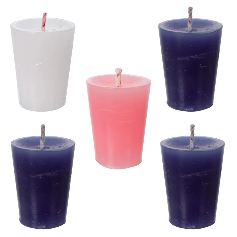 Art.5729 Mini Velas de Adviento 2.8x2.2cm 5pz