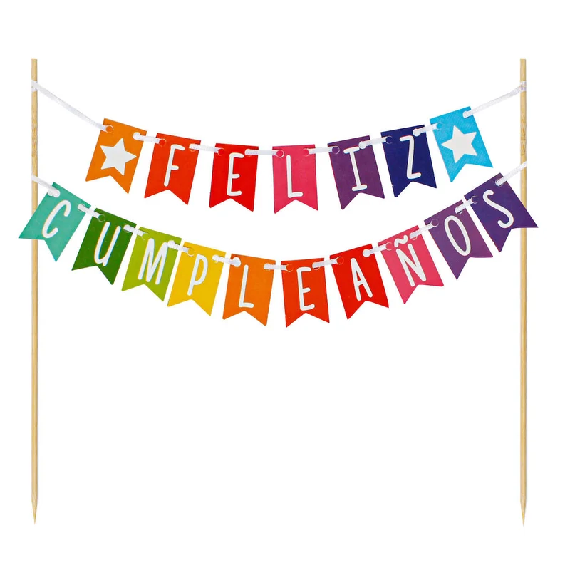 Art.7516 Letrero Feliz Cumpleaños 25x21cm 1pz