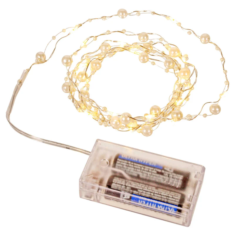 Art.2615 Serie Con Perlas 20 Leds (7mm) Aprox 2m