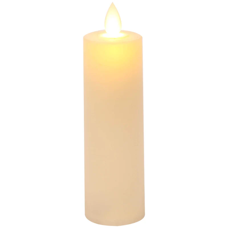 Art.2511 Velas con Luz Led (cada pieza incluye 1 bateria reemplazable) 14x3.8cm 2pz