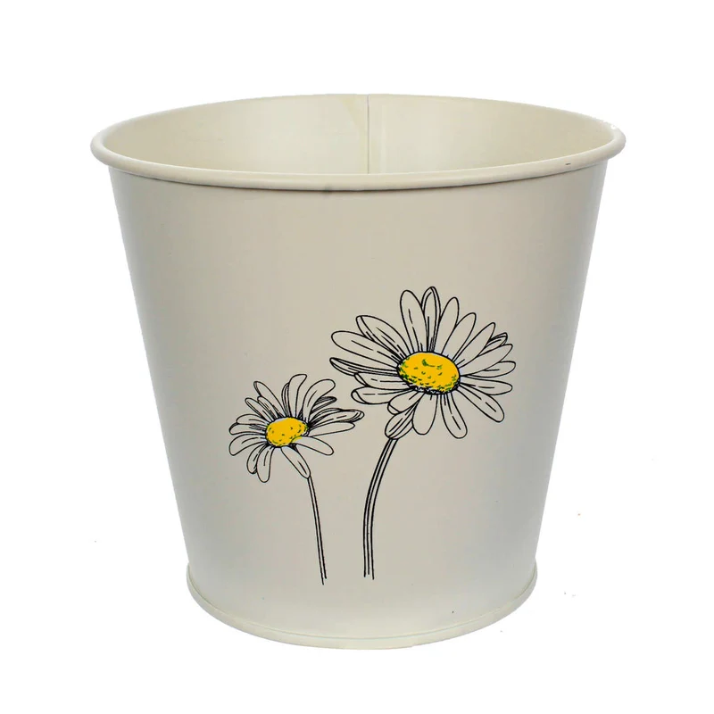Art.2495 Base Metálica Diseño Con Girasol 12.6x14cm 1pz