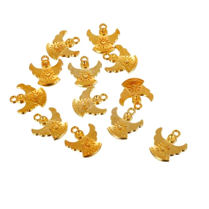 Art.4546 Dije Ángel Corazón 13mm 12pz