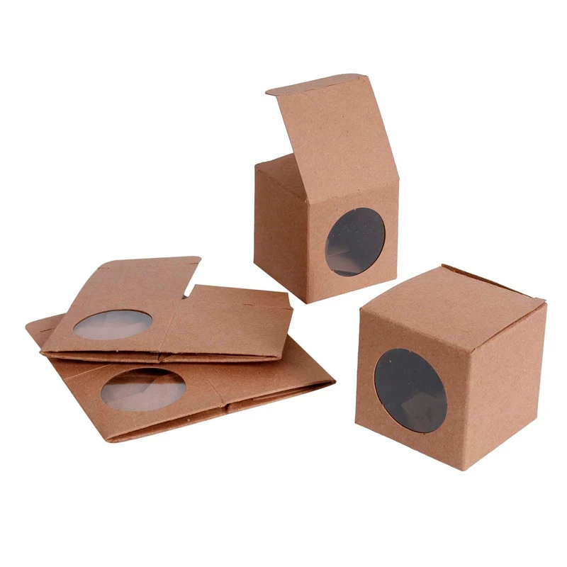 Art.5406 Caja Cuadrada Con Ventana 6x6x6cm 4pz