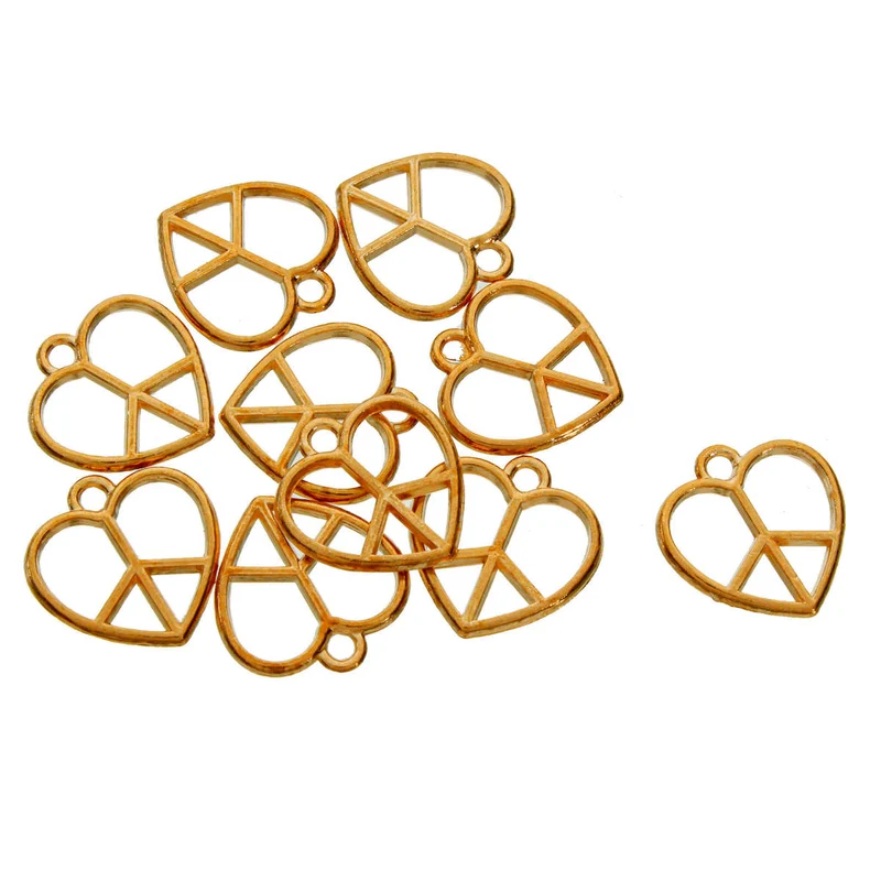 Art.6519 Dije Corazon 17x17mm 10pz