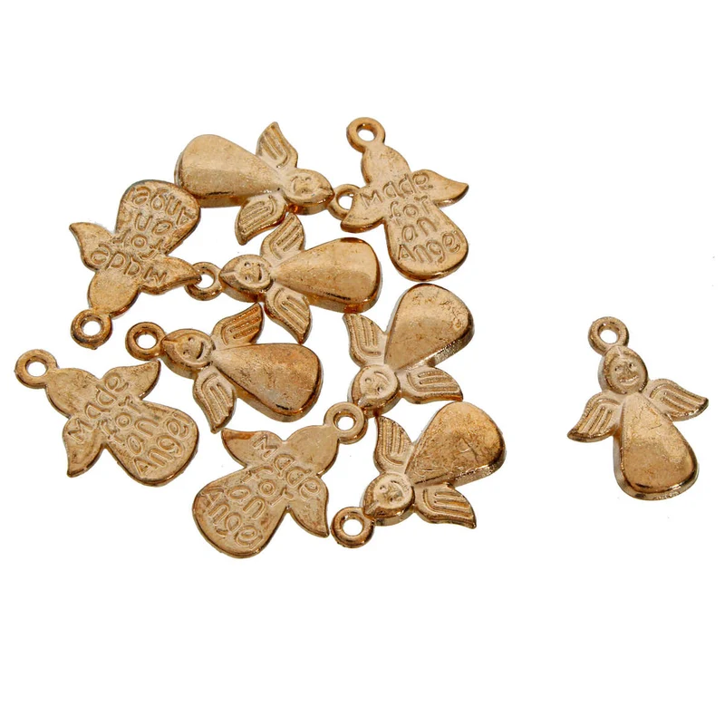 Art.6412 Dije Ángel Grabado 19x13mm 10pz
